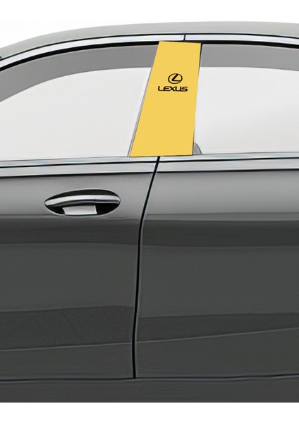 Araç Kapı Direk Kaplama Folyosu Desenli (Sağ Sol Takım) (2 Adet) - 22X50 cm