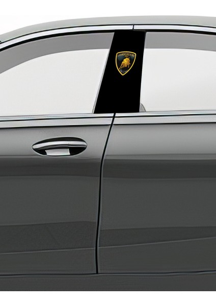 Araç Kapı Direk Kaplama Folyosu Desenli (Sağ Sol Takım) (2 Adet) - 22X50 cm