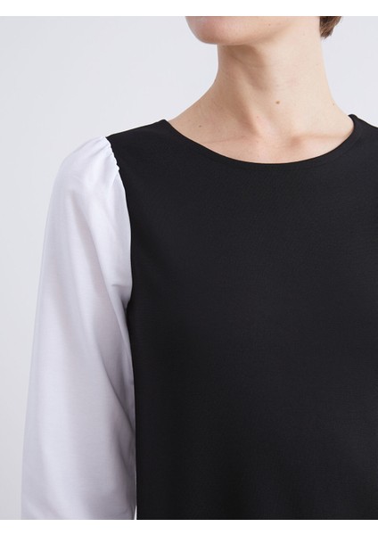 Yeni Sezon Bisiklet Yaka Mini Elbise modelleri