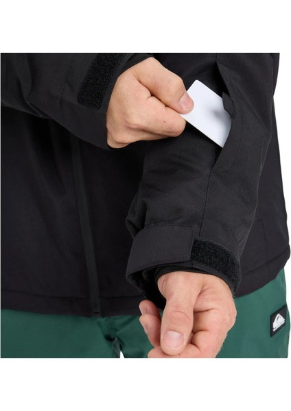 Quıksılver Tıtano Jk Erkek Anthracite - Solid Snowboard Ceketi EQYTJ03513-11793