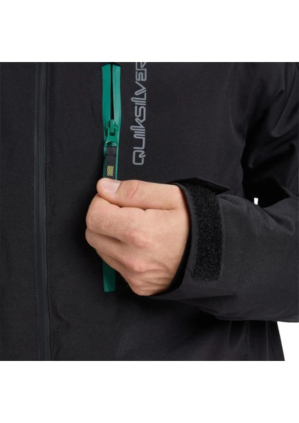 Quıksılver Tıtano Jk Erkek Anthracite - Solid Snowboard Ceketi EQYTJ03513-11793