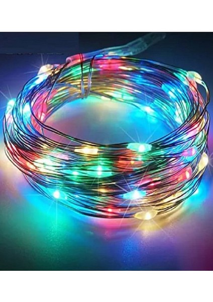 Ev Balkon ve Parti Için 3 Metre Pilli Renkli Peri LED Yılbaşı Süsü Işık