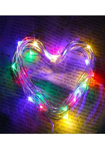 Ev Balkon ve Parti Için 3 Metre Pilli Renkli Peri LED Yılbaşı Süsü Işık modelleri