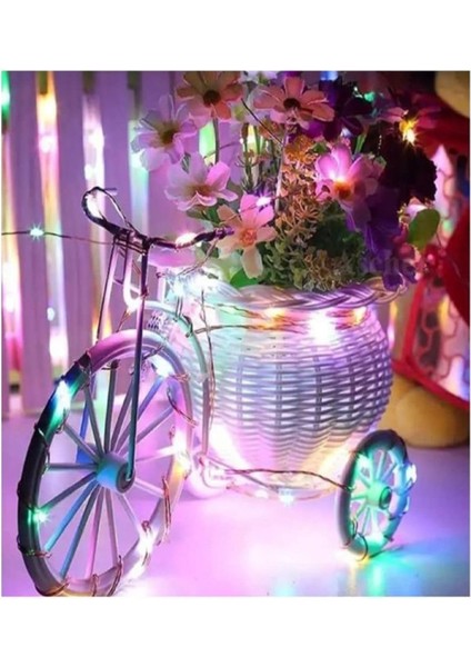 Ev Balkon ve Parti Için 3 Metre Pilli Renkli Peri LED Yılbaşı Süsü Işık fırsatları