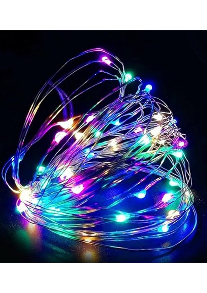 Ev Balkon ve Parti Için 3 Metre Pilli Renkli Peri LED Yılbaşı Süsü Işık indirimleri