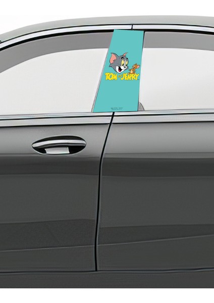 Araç Kapı Direk Kaplama Folyosu Desenli (Sağ Sol Takım) (2 Adet) - 22X50 cm