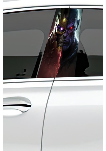 Araç Kapı Direk Kaplama Folyosu Desenli (Sağ Sol Takım) (2 Adet) - 22X50 cm fiyatları