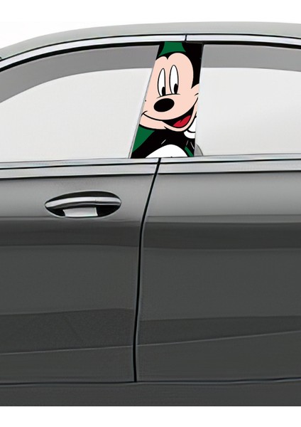 Araç Kapı Direk Kaplama Folyosu Desenli (Sağ Sol Takım) (2 Adet) - 22X50 cm