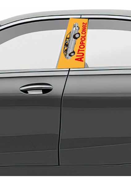 Araç Kapı Direk Kaplama Folyosu Desenli (Sağ Sol Takım) (2 Adet) - 22X50 cm