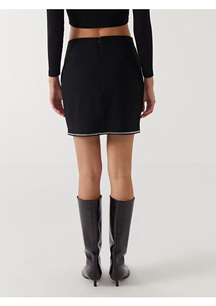 Yeni Sezon Beli Fermuarlı Parlak Taşlı Kadın Etek fırsatları