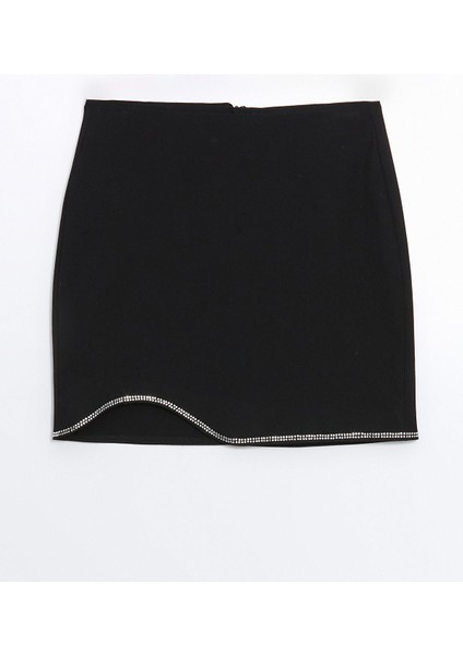 Yeni Sezon Beli Fermuarlı Parlak Taşlı Kadın Etek indirimleri