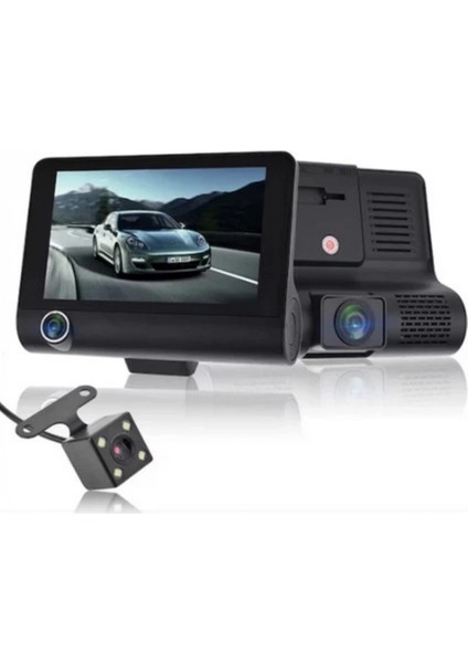 504 170 Geniş Açı, G-Sensörlü, Gece Görüşlü 1080P Çift Yönlü Araç Kamerası (Ön+Arka) - Park Modlu Car Dvr fiyatları