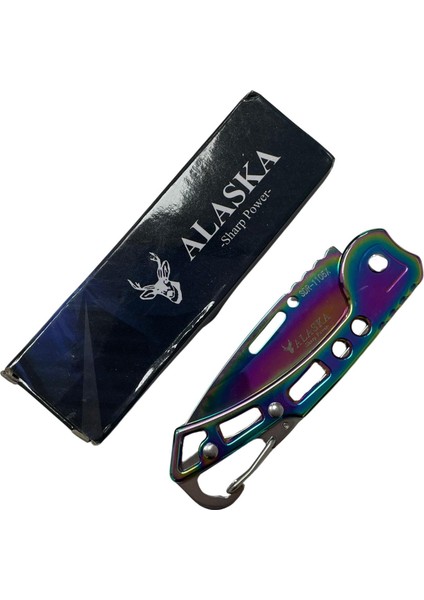 Alaska Gökkuşağı Katlanır Mini Cep Çakısı modelleri