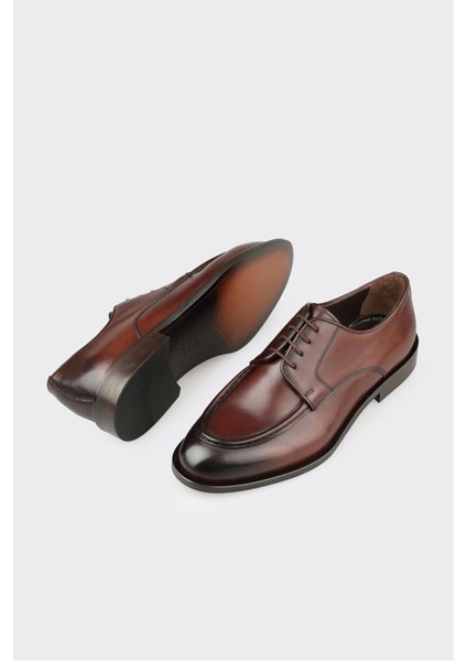 Kahve Deri Erkek Klasik Ayakkabı modelleri