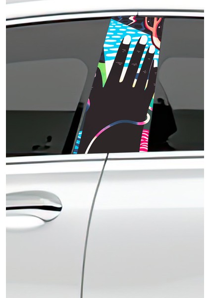 Araç Kapı Direk Kaplama Folyosu Desenli (Sağ Sol Takım) (2 Adet) - 22X50 cm fiyatları