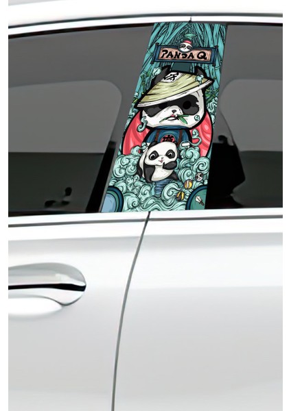 Araç Kapı Direk Kaplama Folyosu Desenli (Sağ Sol Takım) Uyumlu (2 Adet) - 22X50 cm fiyatları