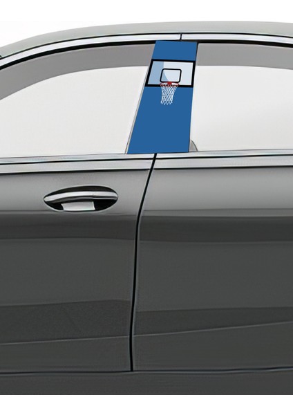 Araç Kapı Direk Kaplama Folyosu Desenli (Sağ Sol Takım) (2 Adet) - 22X50 cm