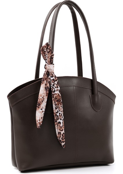 Kahve Rengi SHK274 Suni Deri Fermuarlı Tek Bölmeli Fular Hediyeli El,kol ve Omuz Çantası fiyatları