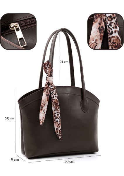 Kahve Rengi SHK274 Suni Deri Fermuarlı Tek Bölmeli Fular Hediyeli El,kol ve Omuz Çantası fırsatları