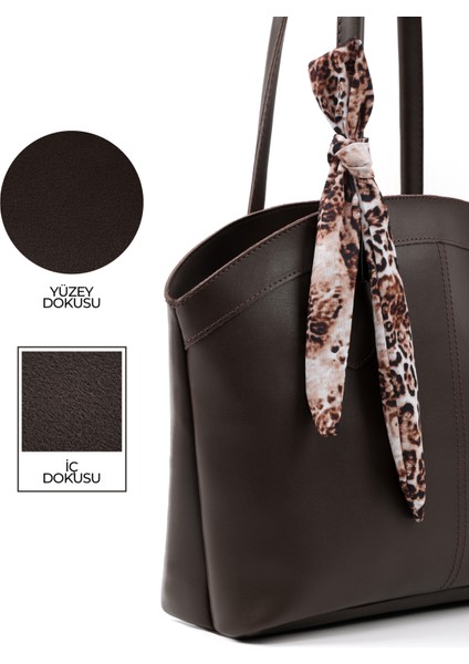 Kahve Rengi SHK274 Suni Deri Fermuarlı Tek Bölmeli Fular Hediyeli El,kol ve Omuz Çantası indirimleri