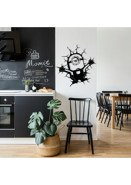 Minyonlar Temalı Ahşap Duvar Tablosu fırsatları