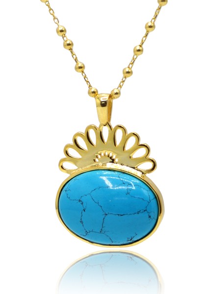 Melek Halef Dizi Gözyaşı Kolyesi 925 Ayar Saf Gümüş Telkari Kadın Kolye 201024777