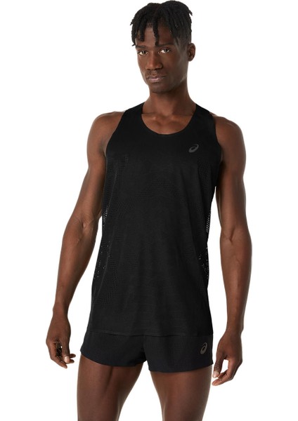 Metarun Singlet Erkek Siyah Beyaz Atlet 2011D287-001