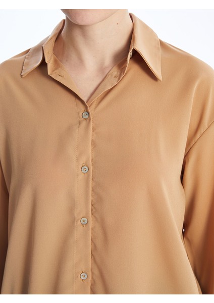 Yeni Sezon Düz Uzun Kollu Oversize Kadın Gömlek Tunik fırsatları