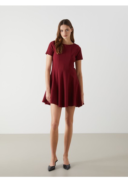 Yeni Sezon Bisiklet Yaka Kadın Mini Elbise fiyatları