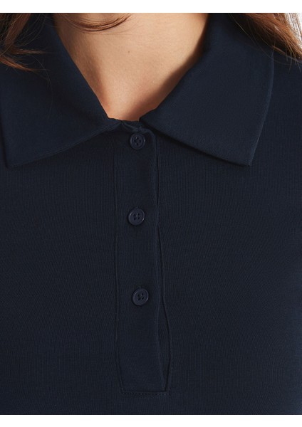 Yeni Sezon Gömlek Yaka Düz Kısa Kollu Elbise modelleri