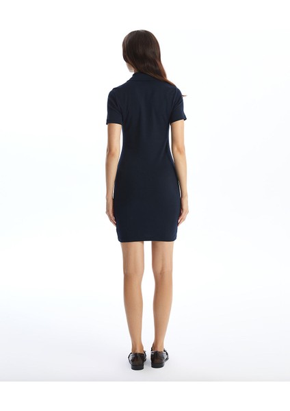 Yeni Sezon Gömlek Yaka Düz Kısa Kollu Elbise fırsatları