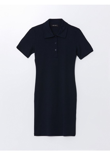 Yeni Sezon Gömlek Yaka Düz Kısa Kollu Elbise indirimleri