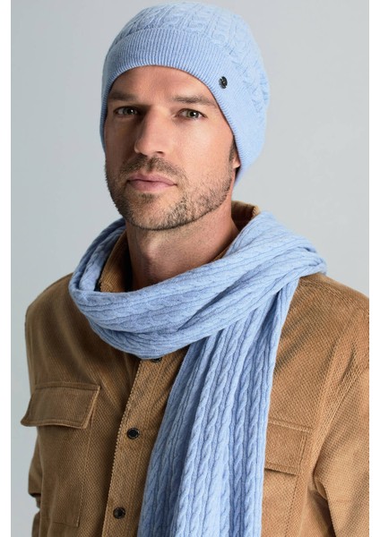 Lambswool Yün Buz Mavisi Bere fiyatları