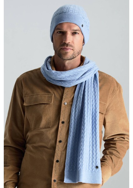 Lambswool Yün Buz Mavisi Bere modelleri