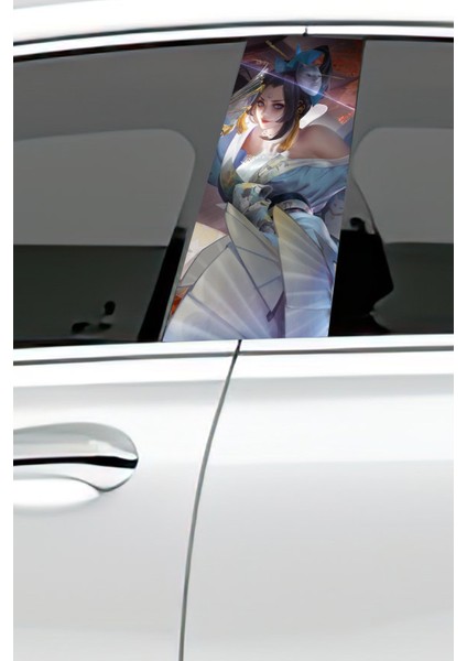 Araç Kapı Uyumlu Direk Kaplama Folyosu Desenli (Sağ Sol Takım) (2 Adet) - 22X50 cm fiyatları