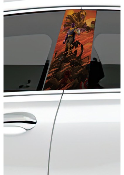 Araç Kapı Direk Kaplama Folyosu Desenli (Sağ Sol Takım) (2 Adet) - 22X50 cm fiyatları