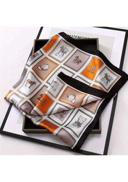 Trendlover At Figürlü Gri Eşarp, Fular, Bandana indirimleri