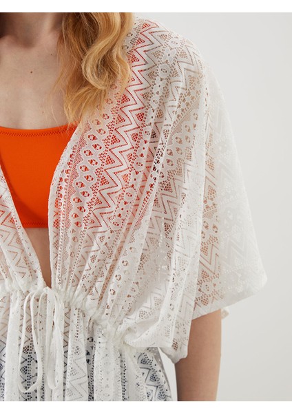 Yeni Sezon Şal Yaka Dantelli Plaj Elbisesi modelleri