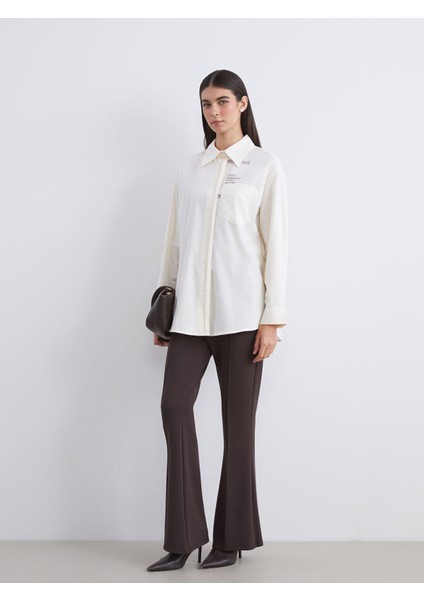 Yeni Sezon Baskılı Poplin Kadın Gömlek Tunik fiyatları