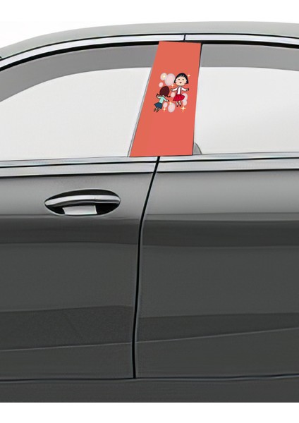 Araç Kapı Direk Kaplama Folyosu Desenli (Sağ Sol Takım) (2 Adet) - 22X50 cm