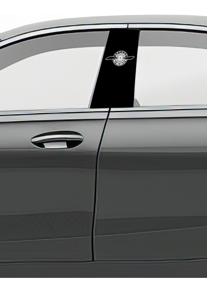 Araç Kapı Direk Kaplama Folyosu Desenli (Sağ Sol Takım) (2 Adet) - 22X50 cm