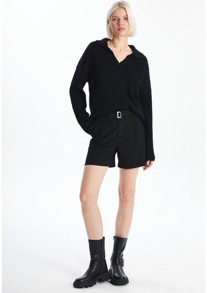 Yeni Sezon Beli Kemerli Kadın Şort