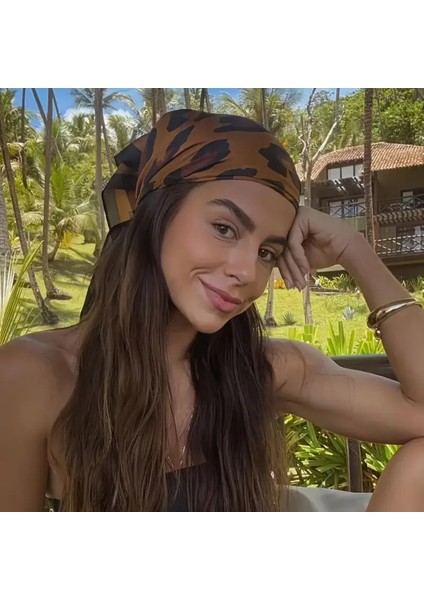 Trendlover Leopar Desenli Eşarp, Fular, Bandana