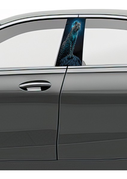 Araç Kapı Direk Kaplama Folyosu Desenli (Sağ Sol Takım) (2 Adet) - 22X50 cm