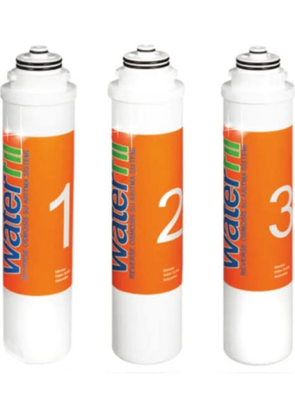 Waterlife 3’lü Su Arıtma Filtresi Seti