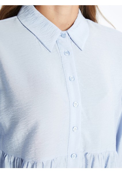 Yeni Sezon Düz Uzun Kollu Kadın Gömlek Tunik modelleri