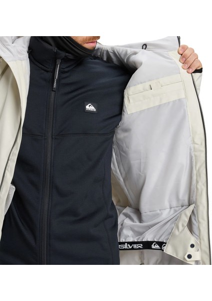 Quıksılver Mıssıon Block Jk Erkek Bone White - Solid Snowboard Ceketi EQYTJ03501-WEG0 modelleri