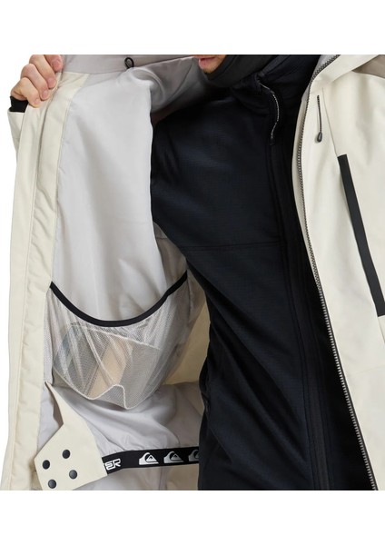 Quıksılver Mıssıon Block Jk Erkek Bone White - Solid Snowboard Ceketi EQYTJ03501-WEG0 fırsatları