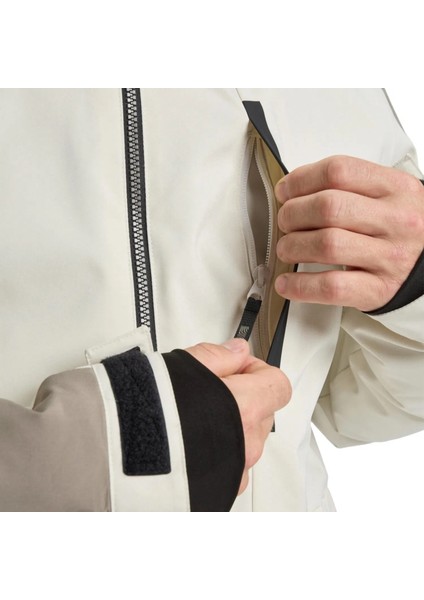 Quıksılver Mıssıon Block Jk Erkek Bone White - Solid Snowboard Ceketi EQYTJ03501-WEG0