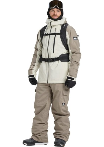 Quıksılver Mıssıon Block Jk Erkek Bone White - Solid Snowboard Ceketi EQYTJ03501-WEG0